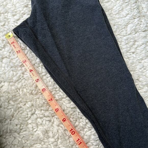 Dark Charcoal Grey Lululemon Cropped Capri Length Legging Athletic Activewear P4 - Picture 6 of 8